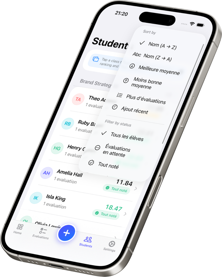 Student list